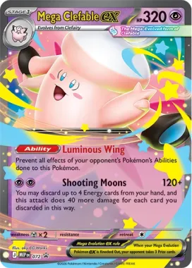 Pokémon TCG: Mega Moonlit Tin - Mega Clefable ex