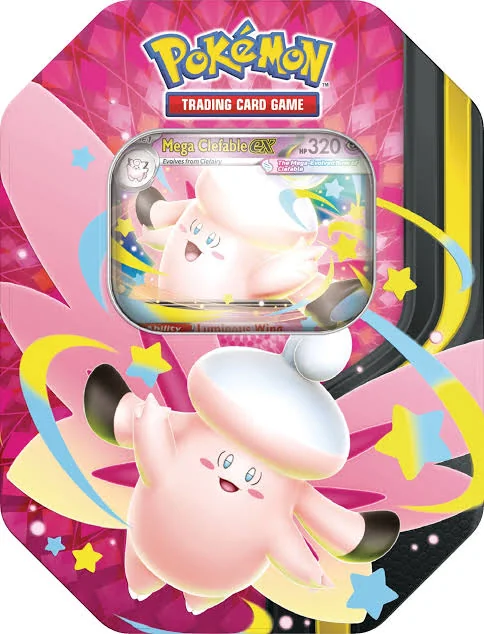 Pokémon TCG: Mega Moonlit Tin - Mega Clefable ex